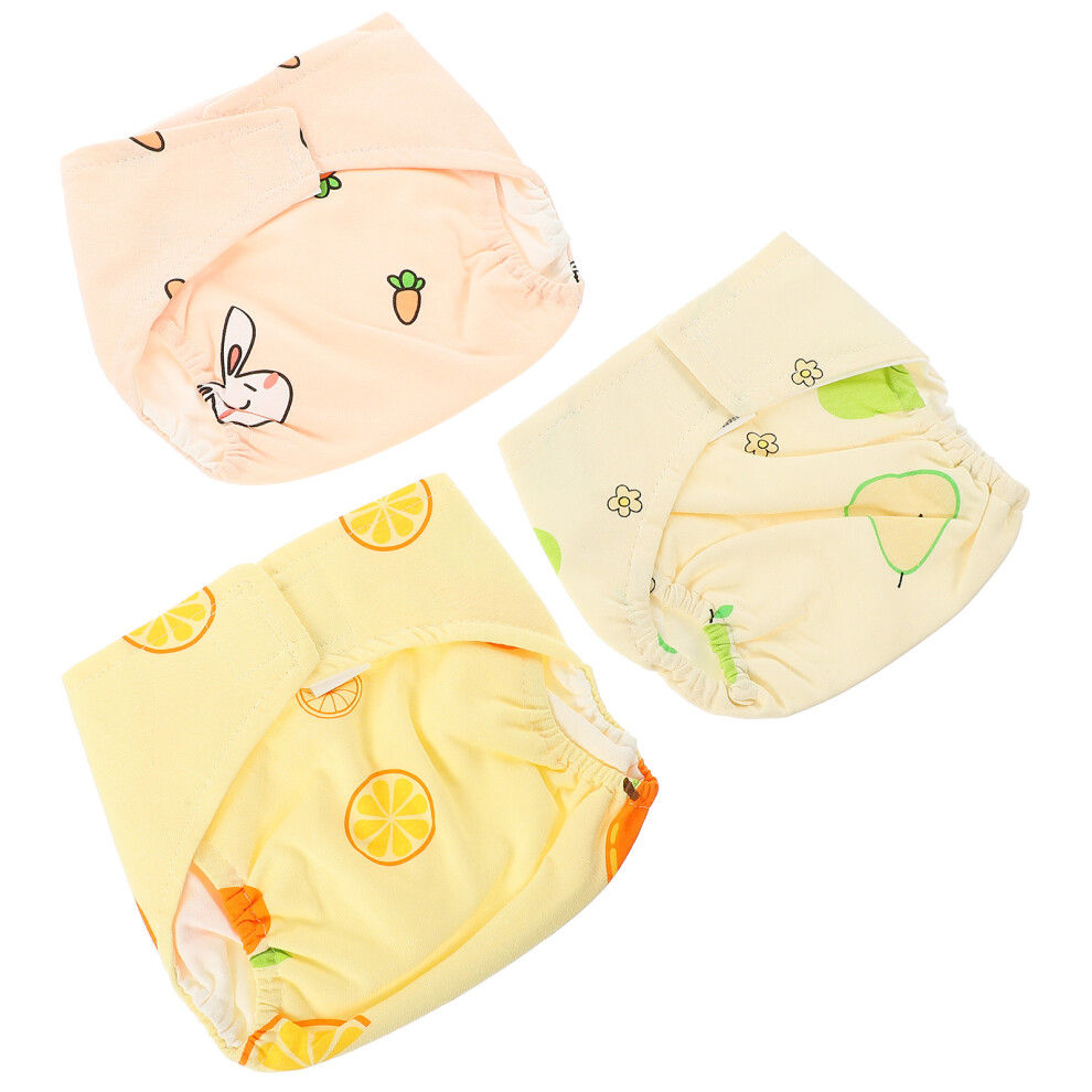 3pcs reusable cloth diapers washable cotton baby training pants size S-image-OPC-PKSCP5F-NEW