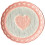 ceramic heart pattern plate for valentine's day desserts and fruit 3
