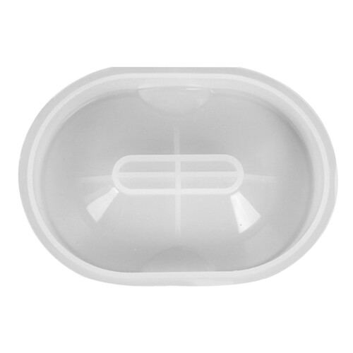1Pc White Silicone Soap Case Mold DIY Crystal Epoxy Storage Box
