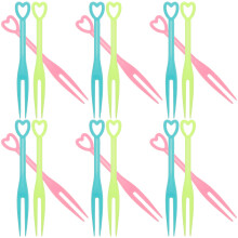 500pcs reusable fruit food picks for kids bento dessert forks