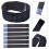6pcs adjustable elastic self-adhesive cuff straps for shirts 6
