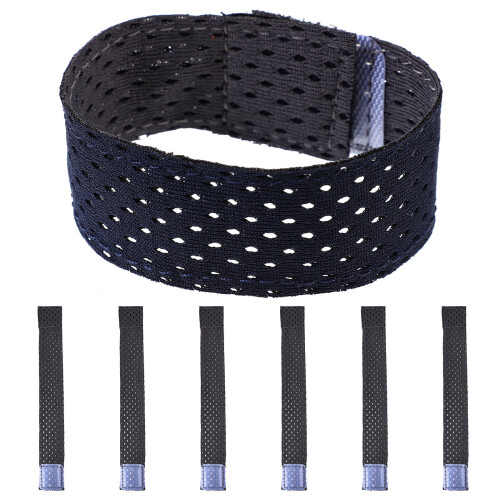 6pcs adjustable elastic self-adhesive cuff straps for shirts