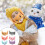6 pcs ear warmers plush bear winter 6