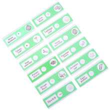 12 stuks microscoopplaatjes met plantenweefsel