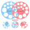 2pcs nipple rulers circular template for size measurement 4