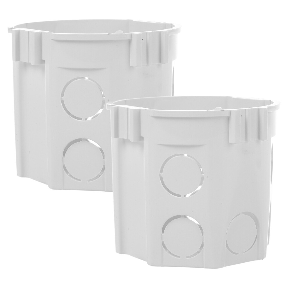 2Pcs Round Electrical Wall Boxes For Switch And Outlet Junction Use 3303533672407