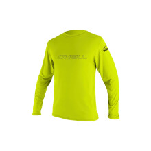 Unisex detsk tricko s dlh m ruk vom O'Neill Basic Skins 50+, limetkov farba, 6