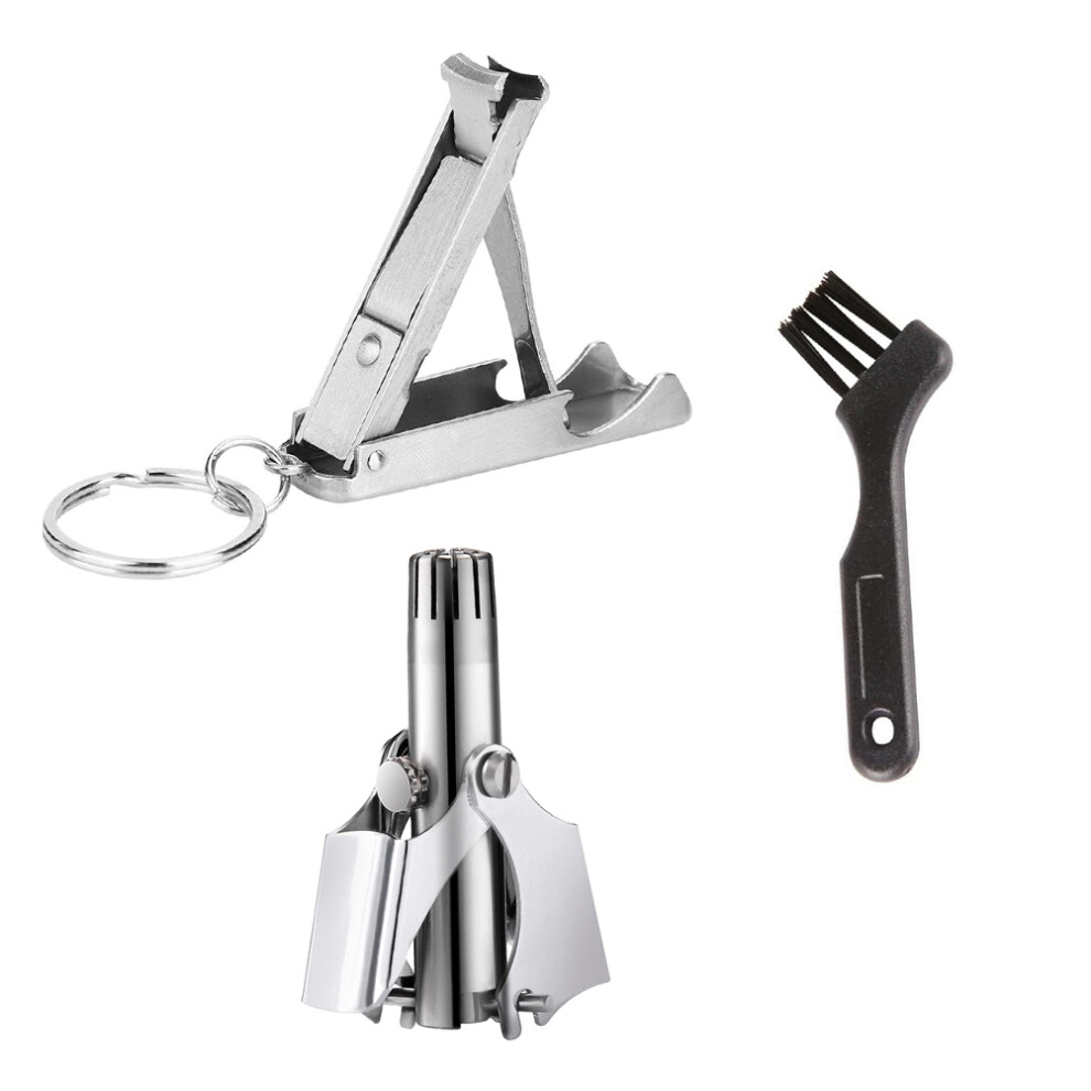 Happyyami Nose Hair Trimmer Set With Shears And Nail Scissors