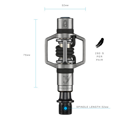 Ped   le crankbrothers MTB Eggbeater 3 cierne 1