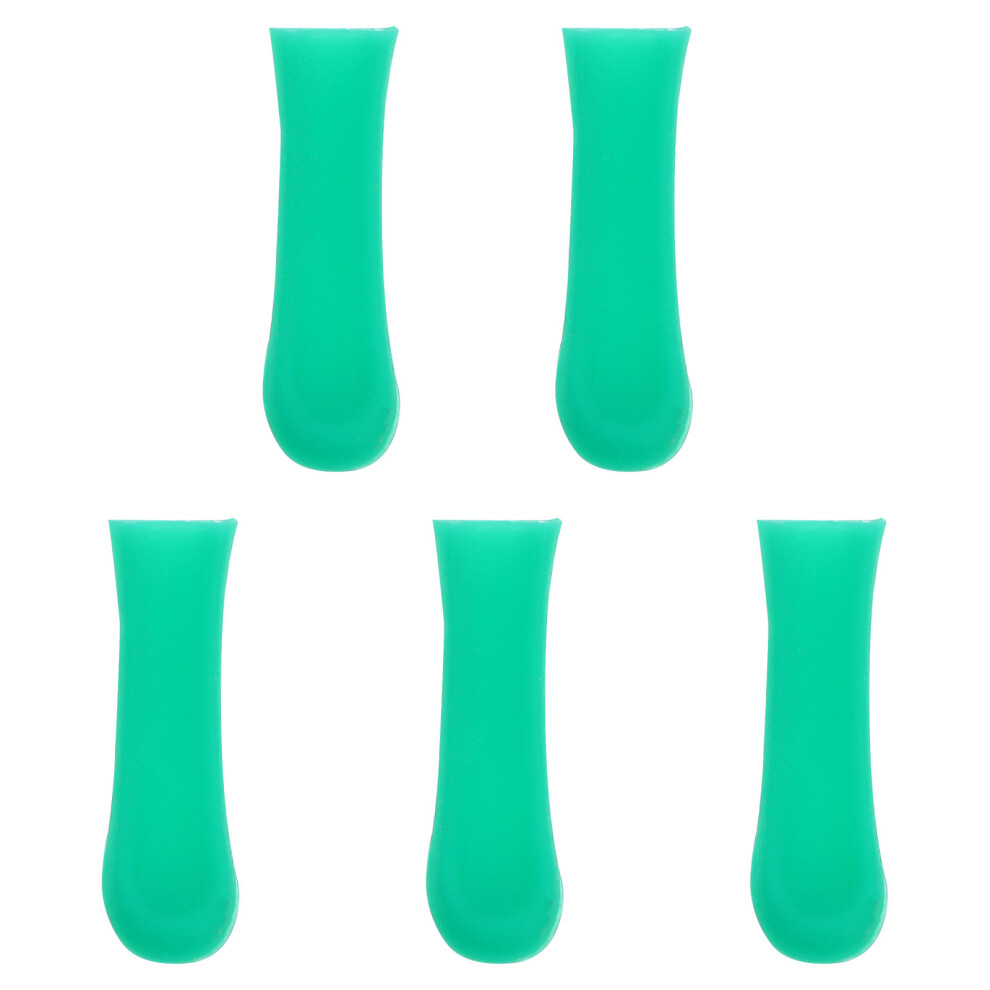 Happyyami Green 5Pcs Silicone Ear Spoon Tips For Otoscopes, Ear Wax Removal Tool