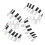 plastic 88-key piano keyboard stickers colorful note guide 1