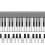 plastic 88-key piano keyboard stickers colorful note guide 5
