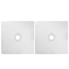 2pcs toilet brush plate replacement anti-stain block part