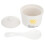 creative ceramic stew pot with lid, colored dessert and soup cup 6