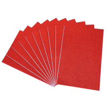 10 pcs glitter sponge paper with gold sequins for kids art projects