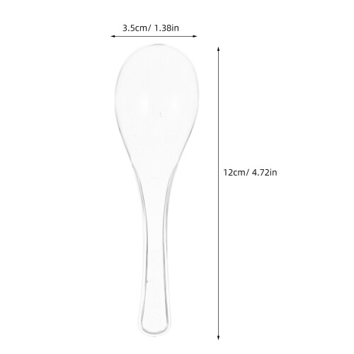100pcs reusable plastic spoons for cake, dessert, ice cream, yogurt 1