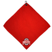 Team Golf NCAA Ohio State Buckeyes Toalha de golfe com microfibra premium de clipe de carabiner com bolsos de waffles profundos absor      o de    gua