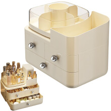 Cosmetics Storage Box Acrylic Makeup Organizer Dustproof Vanity Case Compact Design Dressing Tables And Travel