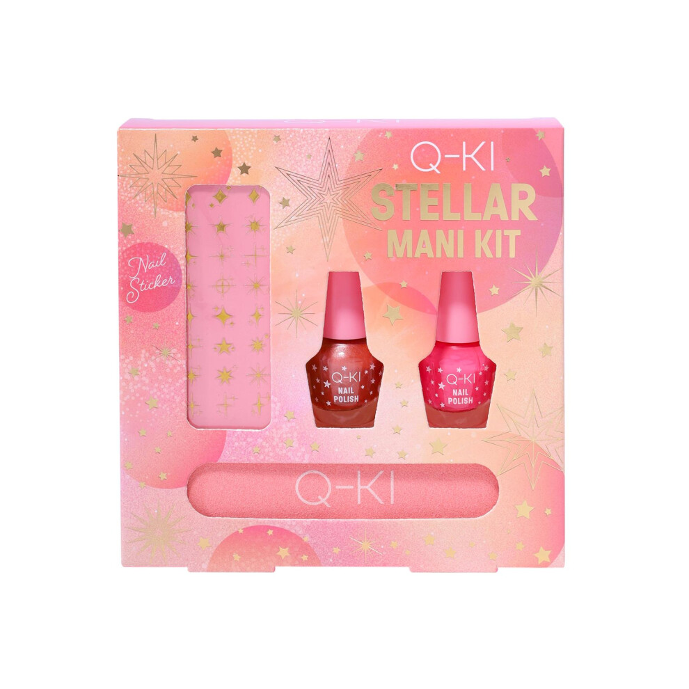 Q-Ki Multicoloured Christmas Stellar Mani Kit Gift Set