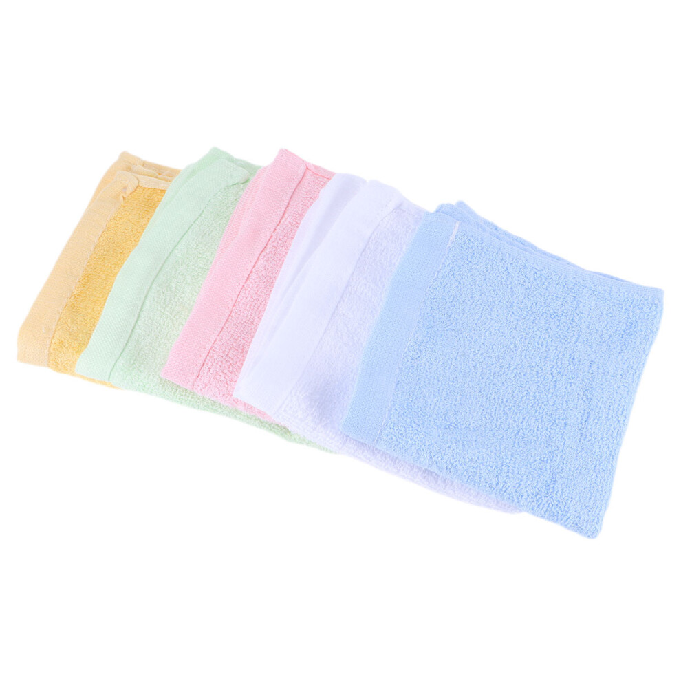 5Pcs Bamboo Fiber Newborn Bibs Muslin Washcloths Towel Set Colors Ohphcall