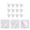 50 sets clear plastic mousse cups for pudding jelly ice cream storage 4