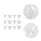 50 sets clear plastic mousse cups for pudding jelly ice cream storage 2
