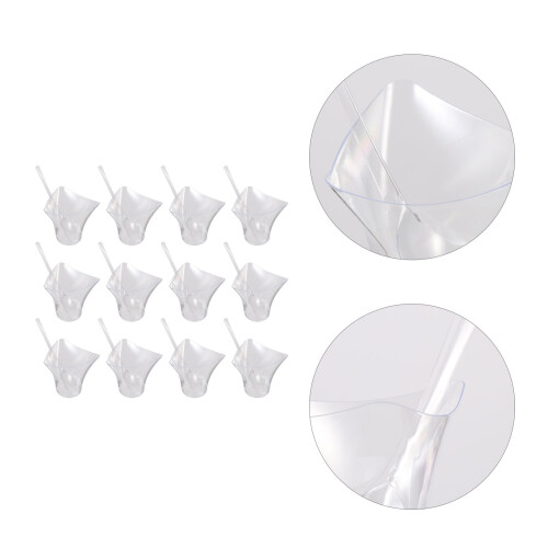 50 sets clear plastic mousse cups for pudding jelly ice cream storage 1