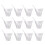 50 sets clear plastic mousse cups for pudding jelly ice cream storage 3