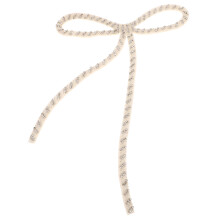 handmade beaded bowknot for wedding dress embellishment