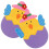 2Pcs Easter Cutlery Holder Fabric Chicken Design Tableware Pouch Bag 8