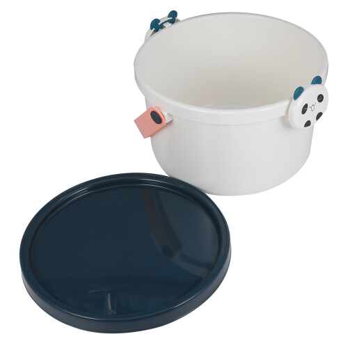 desktop storage box with lid, panda pattern, for toys and sundries