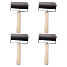 4 stuks printplaatje inktverf blokstempel diy plastic roller