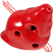 Rood 6-Gats Keramische Ocarina Beginners Muziekinstrument