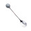 6Pcs Ceramic Handle Mini Ice Cream Spoons Grey Home Tableware 10