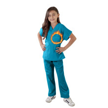 B?rn skrubber superbl?de b?rn skrubbe s?t b?rnene p?kl?dning (2/3 teal)