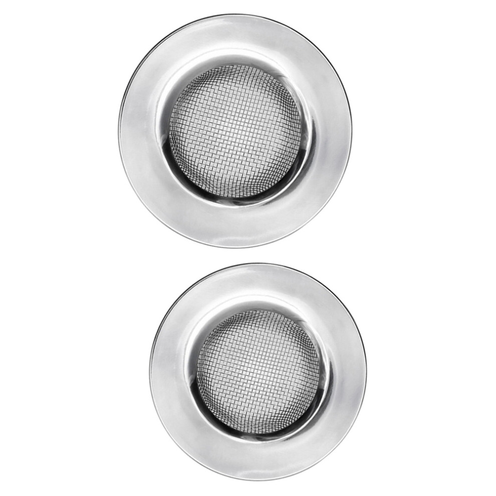 2Pcs Stainless Steel Sink Strainer Drain Filter For Kitchen Bathroom 3303680072389