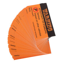 100pcs parking warning cards paper labels for teaching proper parking