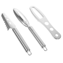 3St Lichtgewicht Rvs Vis Schubkrabber Keuken Visreiniger
