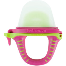 Teetherpop Fillable Silicone Teether for Babies - Breastmilk Popsicle Molds for Teething with Spill-Proof Sippy Slits - Freezable Baby Teethers for L