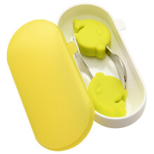1 set baby training tableware with spoon fork for toddler learning