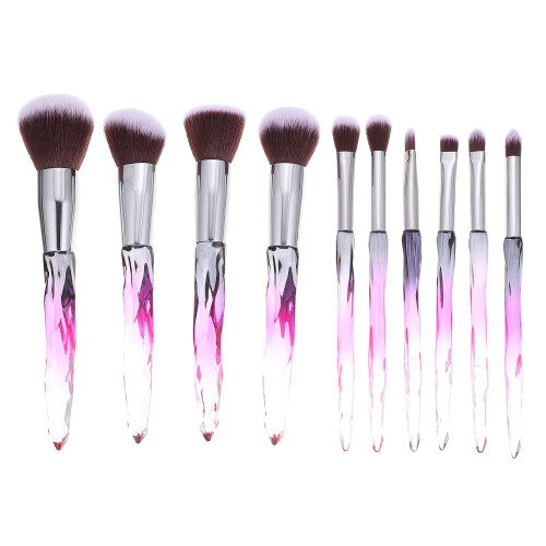 10 Pcs Makeup Brush Set Travel Foundation Accessories 1