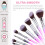10 Pcs Makeup Brush Set Travel Foundation Accessories 11