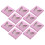30Pcs Portable Pink False Eyelash Holder Compact Lash Box for Storage 8