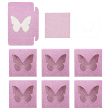 30Pcs Portable Pink False Eyelash Holder Compact Lash Box for Storage