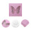 30Pcs Portable Pink False Eyelash Holder Compact Lash Box for Storage 6