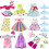 Wondoll 10-Sets Dolhes para American-14 polegadas-compat   veis com roupas e roupas artesanais de 14,5 polegadas de 14,5 polegadas, presente de ani 2