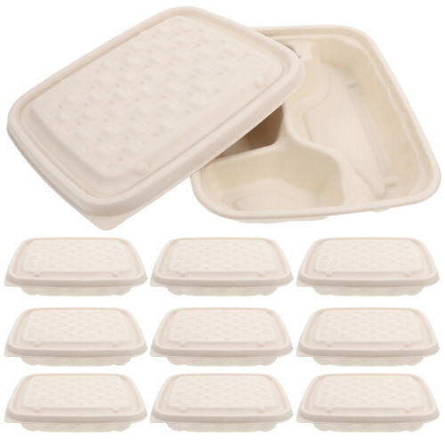 10 Stuks Lunchbox Taartcontainer Met Deksel Kaki