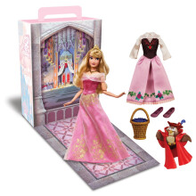 Bambola ufficiale Aurora Story della Bella Addormentata, Disney Store, 11 pollici, giocattolo completamente snodabile con abito scintillante, ada