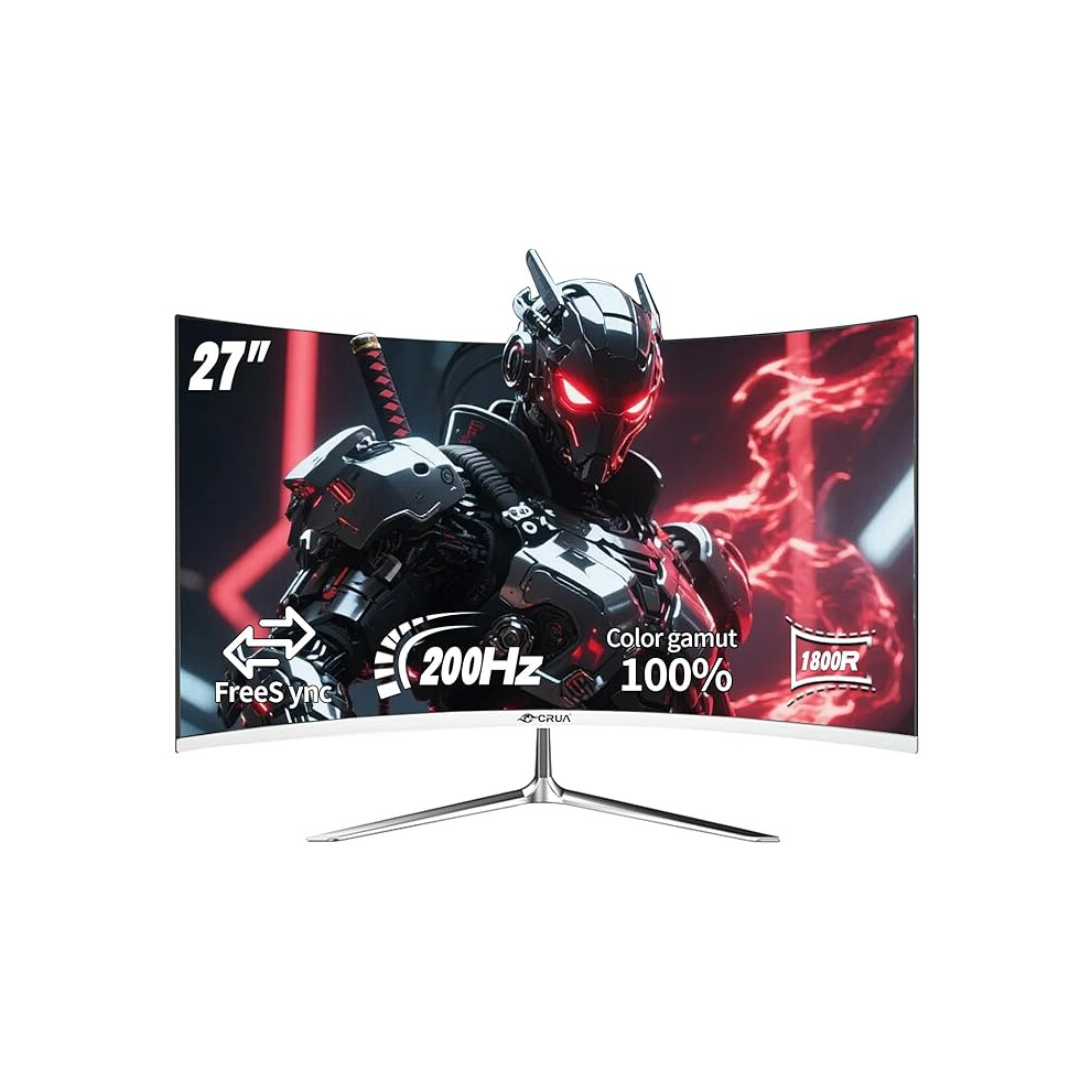 Crua 27 Inch 180Hz/200Hz Curved Gaming Monitor 1234569877868