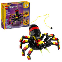 LEGO Creator 3 in 1 Wilde Dieren Verrassend Spinspeelgoed - Bouwspeelgoed met 3 bouwopties Spin, Schorpioen of Slang - Dierenfiguren voor kinderen, j